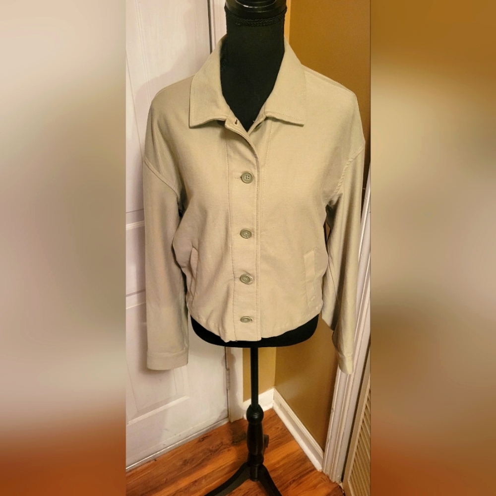 Women's Colin's Taupe Bottom Down Jacket, Size Small